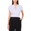 image:imageVince Camuto Womens VNeck Front Placket BlouseLake Breeze