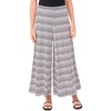 image:imageVince Camuto Womens Zig Zag Pull on Wide Leg PantRich Black