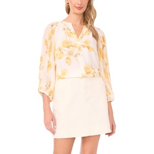 image:imagePleated Raglan Button UP BlouseNew Ivory