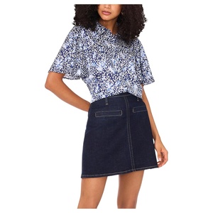 image:imageVince Camuto Flutter Sleeve Collar ButtonDownClassic Navy