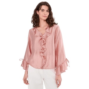 image:imageVince Camuto Ruffle Sleeve and Center FrontCoral Dusk