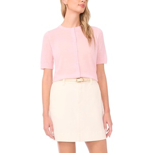 image:imageVince Camuto Sheer Short Sleeve CardiganBaby Pink