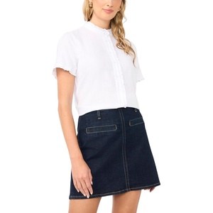 image:imageVince Camuto Short Sleeve Buttondown withUltra White