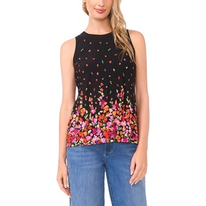 image:imageVince Camuto Womens Back Keyhole Sleeveless Tank TopRich Black