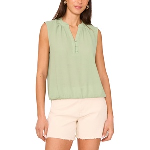 image:imageVince Camuto Womens Elastic Waist Sleeveless BlouseEucalyptus