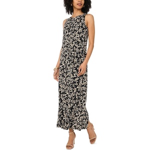 image:imageVince Camuto Womens Floral Sleeveless Maxi DressSmoke Gray