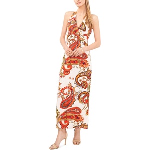 image:imageVince Camuto Womens Halter Neck Slit DressNew Ivory