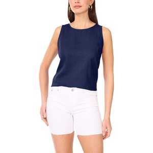image:imageVince Camuto Womens Linen Keyhole Back TankClassic Navy
