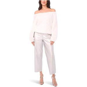 image:imageVince Camuto Womens Off the Shoulder Long Sleeve BlouseNew Ivory