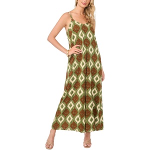 image:imageVince Camuto Womens Sleeveless Vneck Flared JumpsuitBurnt Olive