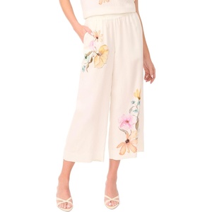 image:imageVince Camuto Womens Smocked Waist Wide Leg PantAntiq White