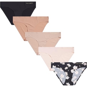 image:imageVince Camuto Womens Underwear Seamless Bikini No Show Breathable Ladies Panties Soft and Stretchy Ropa Interior 5 PackBlack FloralBalletTanChaiBlack