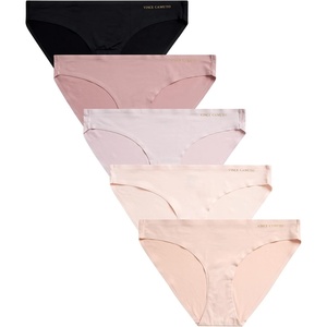 image:imageVince Camuto Womens Underwear Seamless Bikini No Show Breathable Ladies Panties Soft and Stretchy Ropa Interior 5 PackPeonyRoseLilacWoodroseBlack