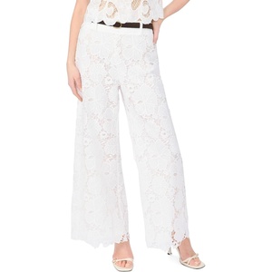 image:imageVince Camuto Womens Wide Leg Pull on Lace PantUltra White