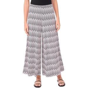 image:imageVince Camuto Womens Zig Zag Pull on Wide Leg PantRich Black