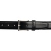 image:imageVince Camuto Belts Men  Black Belt with Edge Stitch Detailing and a Nickle Finish Belt BuckleBlack