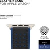 image:imageVince Camuto Fashion Bands for Apple Watch Secure Adjustable Apple Watch Replacement Band Fits Most WristsBlackDark Blue