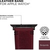 image:imageVince Camuto Fashion Bands for Apple Watch Secure Adjustable Apple Watch Replacement Band Fits Most WristsLeather Band for Apple Watch Burgundy