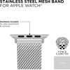 image:imageVince Camuto Fashion Bands for Apple Watch Secure Adjustable Apple Watch Replacement Band Fits Most WristsSilver