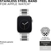 image:imageVince Camuto Fashion Bands for Apple Watch Secure Adjustable Apple Watch Replacement Band Fits Most WristsSilverGunmetal Grey