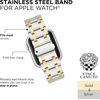 image:imageVince Camuto Fashion Bands for Apple Watch Secure Adjustable Apple Watch Replacement Band Fits Most WristsTwo Tone