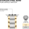 image:imageVince Camuto Fashion Bands for Apple Watch Secure Adjustable Apple Watch Replacement Band Fits Most WristsTwo Tone Gold  Silver