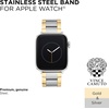 image:imageVince Camuto Fashion Bands for Apple Watch Secure Adjustable Apple Watch Replacement Band Fits Most WristsTwo Tone Gold  Silver