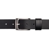 image:imageVince Camuto Mens Jean Belt  35mm Width  Genuine Leather Belt  Matte Nickle Finish Belt BuckleBlack