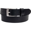 image:imageVince Camuto Mens Jean Belt  35mm Width  Genuine Leather Belt  Matte Nickle Finish Belt BuckleBlack