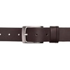 image:imageVince Camuto Mens Jean Belt  35mm Width  Genuine Leather Belt  Matte Nickle Finish Belt BuckleBrown