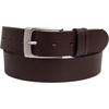 image:imageVince Camuto Mens Jean Belt  35mm Width  Genuine Leather Belt  Matte Nickle Finish Belt BuckleBrown