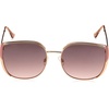 image:imageVince Camuto Womens Glamorous 100 UV Protective Square SunglassesGold  Rose