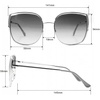image:imageVince Camuto Womens Glamorous 100 UV Protective Square SunglassesSilver  Grey