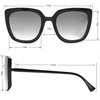 image:imageVince Camuto Womens Glamorous 100 UV Protective Square SunglassesWhite