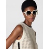 image:imageVince Camuto womens Vc1125 Oversized 100 Uv400 Protective Square Sunglasses Luxe Gifts for Her 52 Mm Square SunglassesIvory