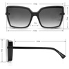 image:imageVince Camuto womens Vc971 Modern 100 Uv Protective Womens Square Shield Sunglasses Luxe Gifts for Her 141 Mm Cat Eye Sunglasses