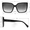 image:imageVince Camuto womens Vc999 Oversized 100 Uv Protective Womens Butterfly Square Shield Sunglasses Luxe Gifts for Her 133 Mm Square Sunglasses
