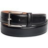 image:imageVince Camuto Belts Men  Black Belt with Edge Stitch Detailing and a Nickle Finish Belt BuckleBlack
