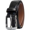 image:imageVince Camuto Belts Men  Genuine Leather with Edge Stitch Detailing and a Nickle Finish Belt BuckleBlack