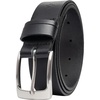 image:imageVince Camuto Mens Jean Belt  35mm Width  Genuine Leather Belt  Matte Nickle Finish Belt BuckleBlack