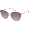 image:imageVince Camuto womens Vc1083 Vintage Metal 100 Uv Protective Cat Eye Sunglasses Luxe Gifts for Her 57 Mm Cat Eye SunglassesGold  Nude