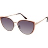 image:imageVince Camuto womens Vc1083 Vintage Metal 100 Uv Protective Cat Eye Sunglasses Luxe Gifts for Her 57 Mm Cat Eye SunglassesRose Gold