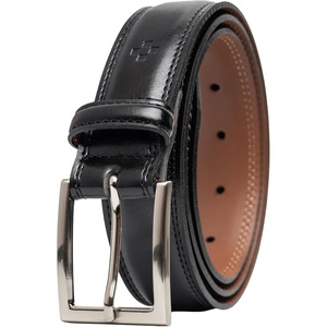 image:imageVince Camuto Mens Belt  Double Stitch Detailing  Genuine Leather BeltBlack