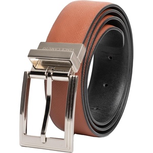 image:imageVince Camuto Mens Reversible Black to Tan Genuine Leather BeltTanBlack