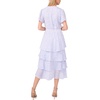 image:imageVNeck Four Tier Layered Midi DressLake Breeze