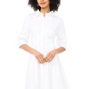 image:imageVince Camuto Button Up Shirt Dress with PleaseUltra White