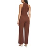 image:imageVince Camuto Kors Crepe Bow Neck Halter JumpsuitBrown