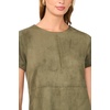 image:imageVince Camuto Panneled Shift Mini Dress with Exposed StitchingEmerald Leaf