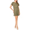 image:imageVince Camuto Panneled Shift Mini Dress with Exposed StitchingEmerald Leaf