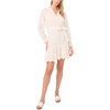 image:imageVince Camuto Ruffle Puff Sleeve Mini DressBirch